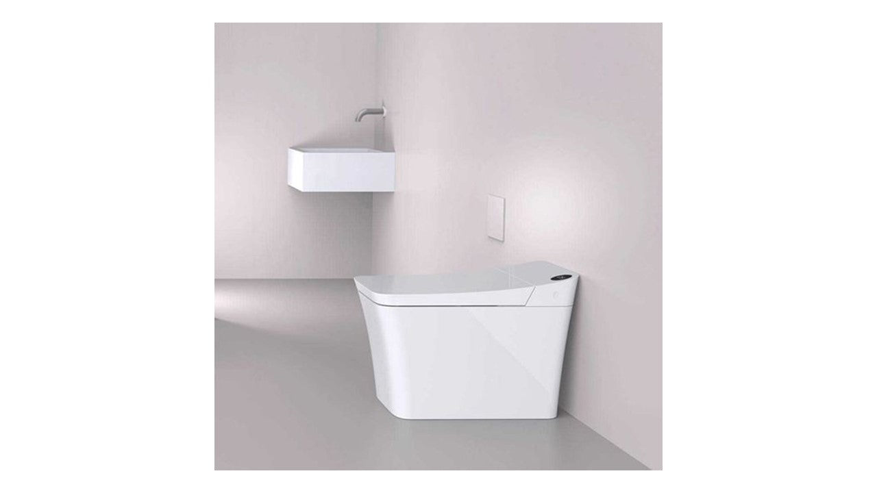 Trone 820446 Tahum Smart Bidet Toilet with ToeTouch Auto Open - White