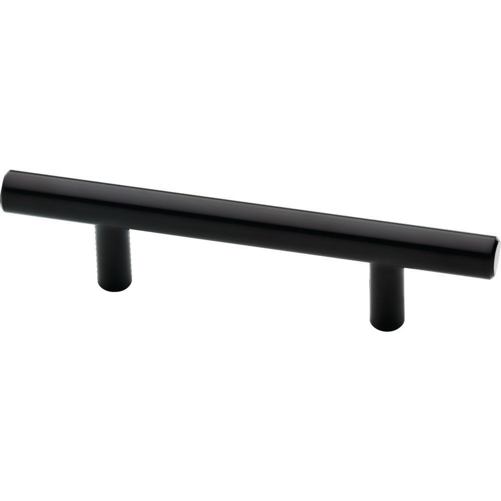 3 in. (76mm) Center-to-Center Matte Black Bar Pull (10-Pack)