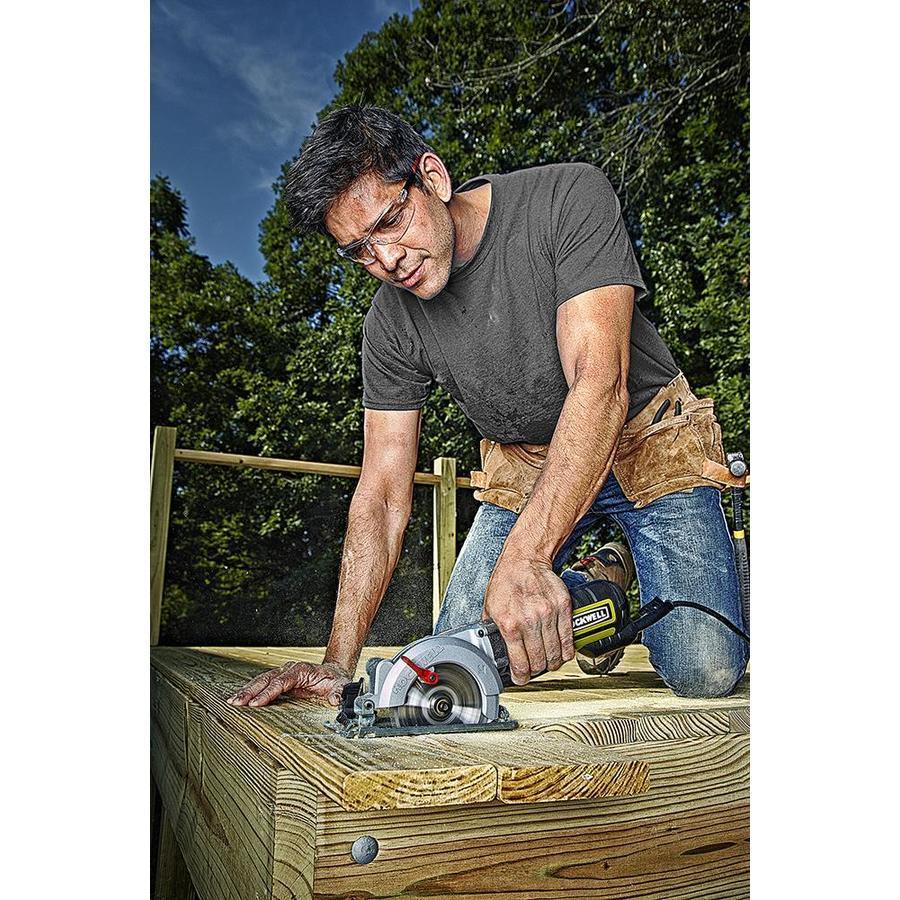 ROCKWELL 5-Amp 4-1/2-in Corded Circular Saw with Steel Shoe