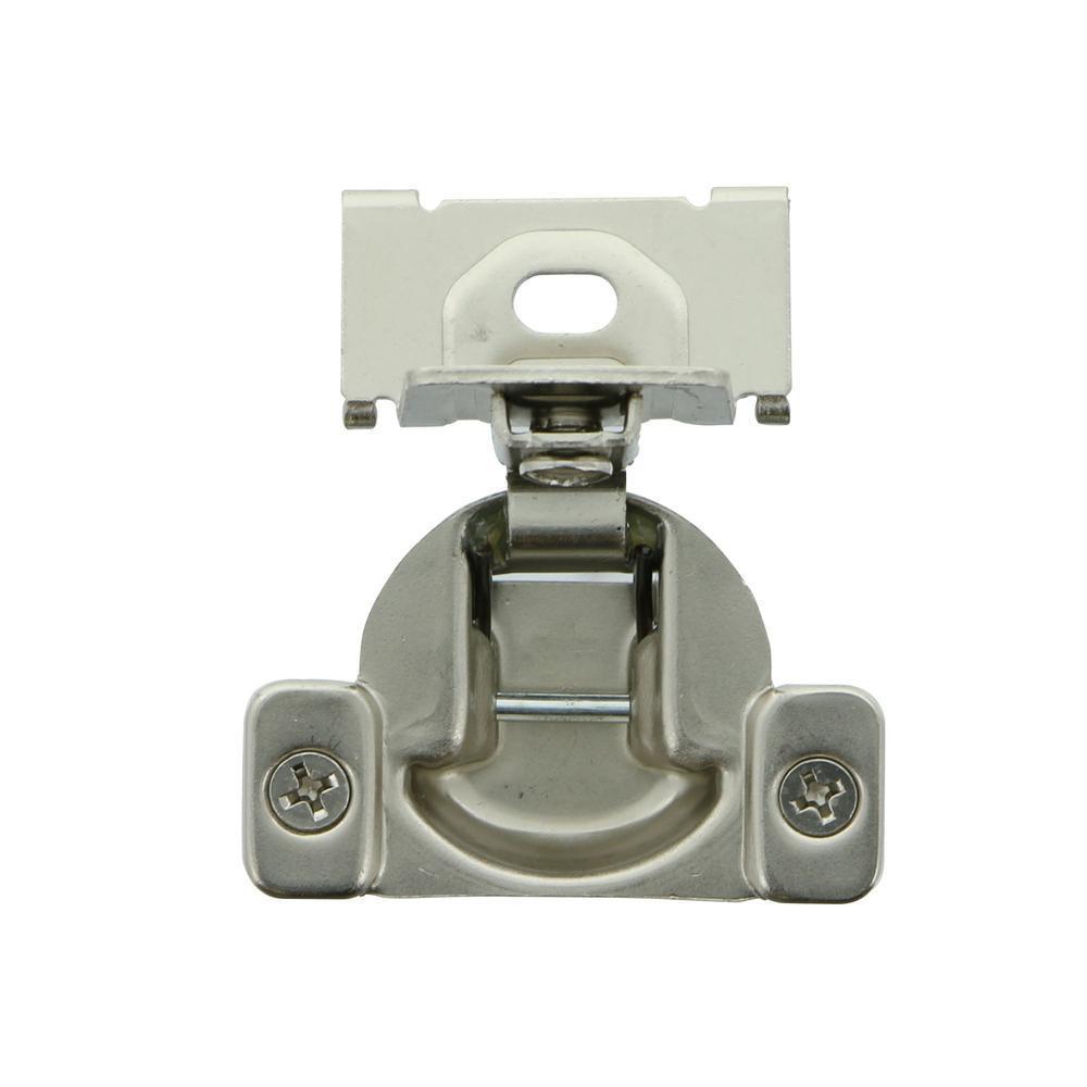 Half Overlay 105 Deg. Opening Concealed Hinge For Framed Cabinets (2-Pack)