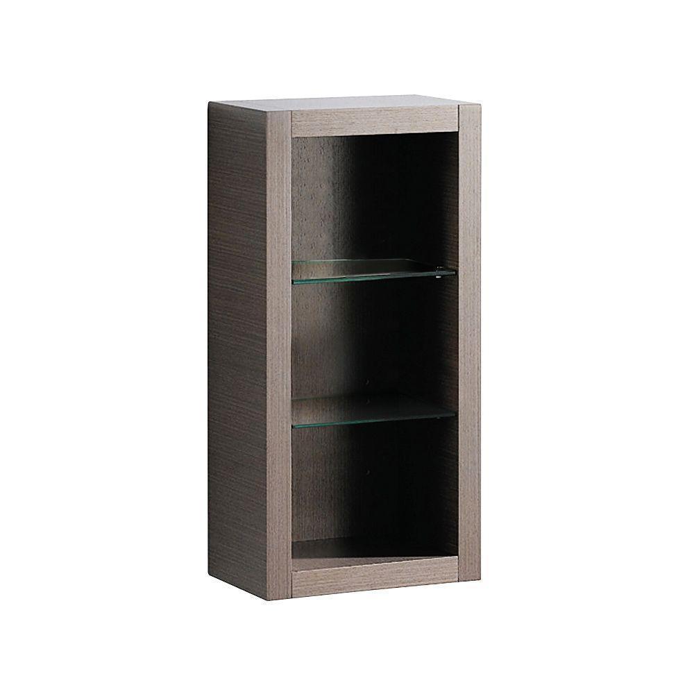 Allier 15-1/4 in. W x 32 in. H x 10 in. D Bathroom Linen Storage Cabinet in Gray Oak