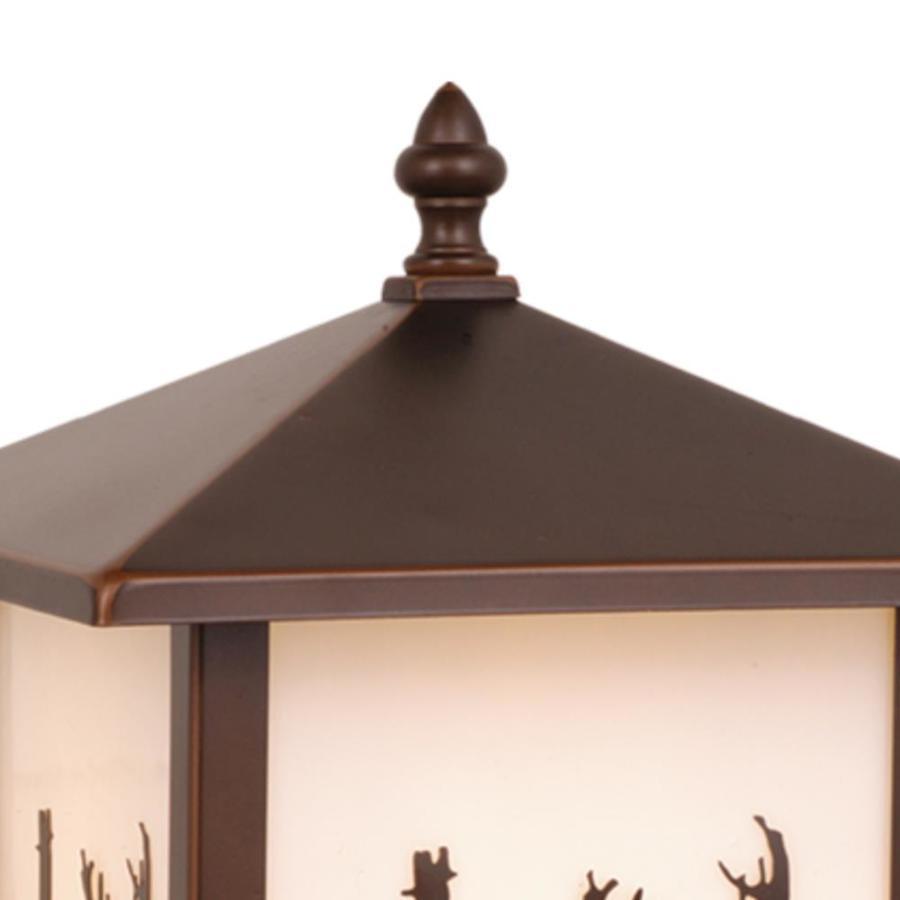 Cascadia Bryce 100-Watt 14-in Burnished Bronze Rustic Post Light