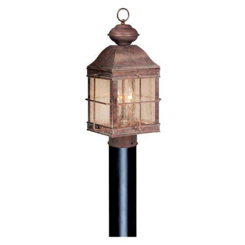 Cascadia Revere 180-Watt 20.5-in Royal Bronze Traditional Post Light
