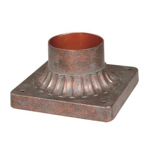 Cascadia Post Mount 0.6.25-in Royal Bronze Transitional Pier Mount