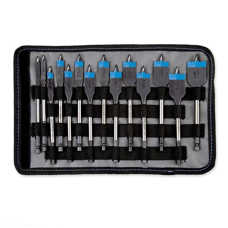 Spyder Stinger 14-Piece Assorted Woodboring Spade Drill Bit Set