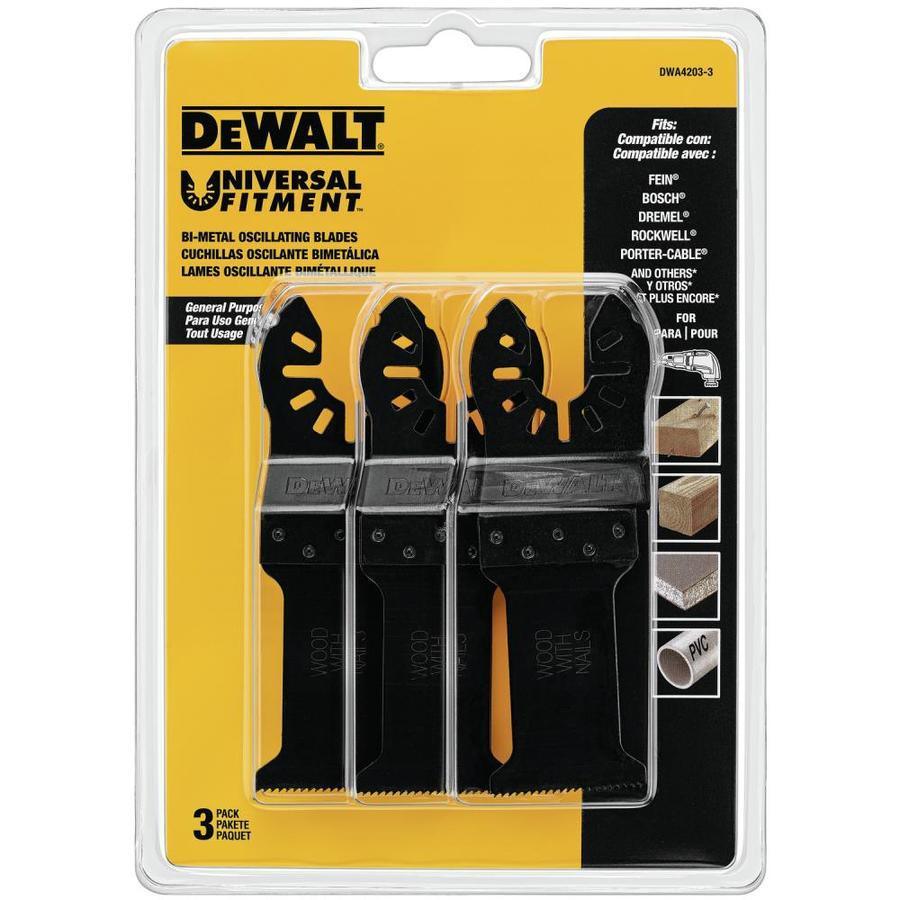 DEWALT 3-Pack Bi-Metal Oscillating Tool Blade