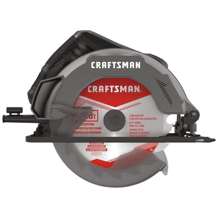 CRAFTSMAN 13-Amp 7-1/4-in Corded Circular Saw with Steel Shoe