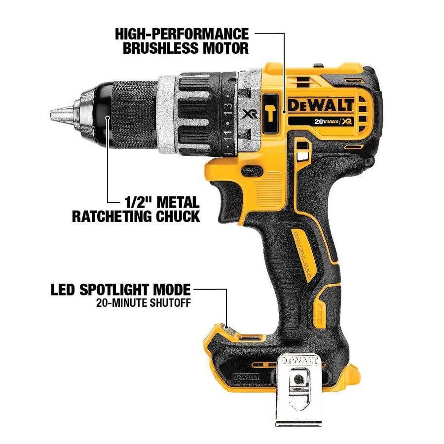 DEWALT XR 2-Tool 20-Volt Max Brushless Power Tool Combo Kit with Soft Case (Charger Included and 2-Batteries Included)