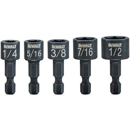 DEWALT Impact ready; 5-Piece Nutsetter Impact Driver Bit Set