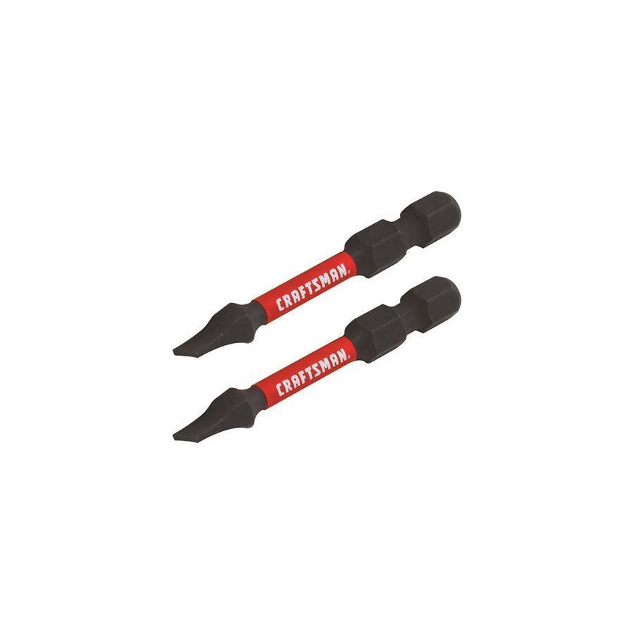 CRAFTSMAN IMPACT RATED 2-Piece 1/4-in x 2-in Slotted Slotted Impact Driver Bit Set