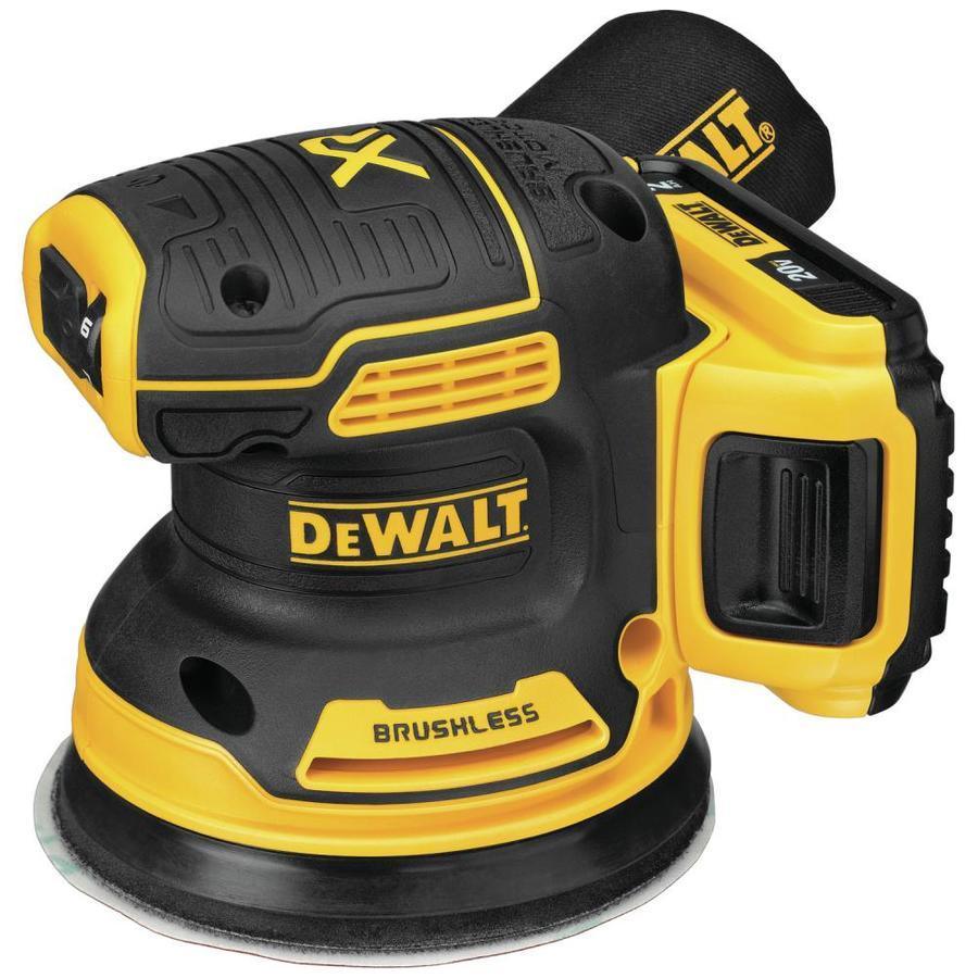 DEWALT 20-Volt Brushless Cordless Random Orbital Sander with Bag (Battery Included)