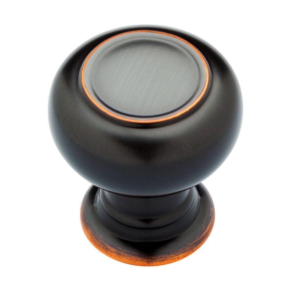 Porter 1-1/4 in. (32mm) Oil Rubbed Bronze Round Cabinet Knob