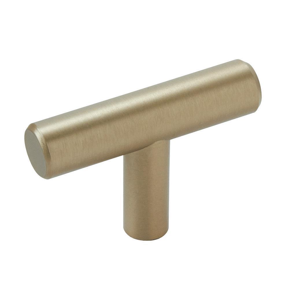 Bar Pulls 1-15/16 in. (49 mm) Golden Champagne Cabinet Knob