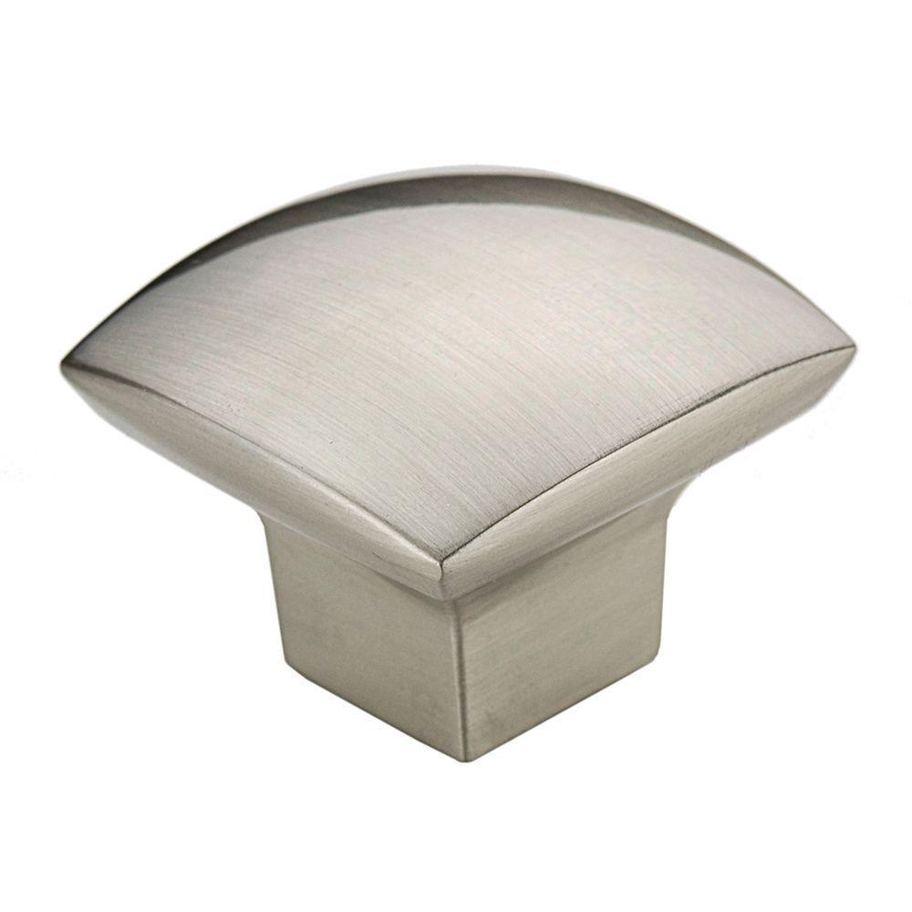 1-1/2 in. Satin Nickel Simple Soft Square Knob
