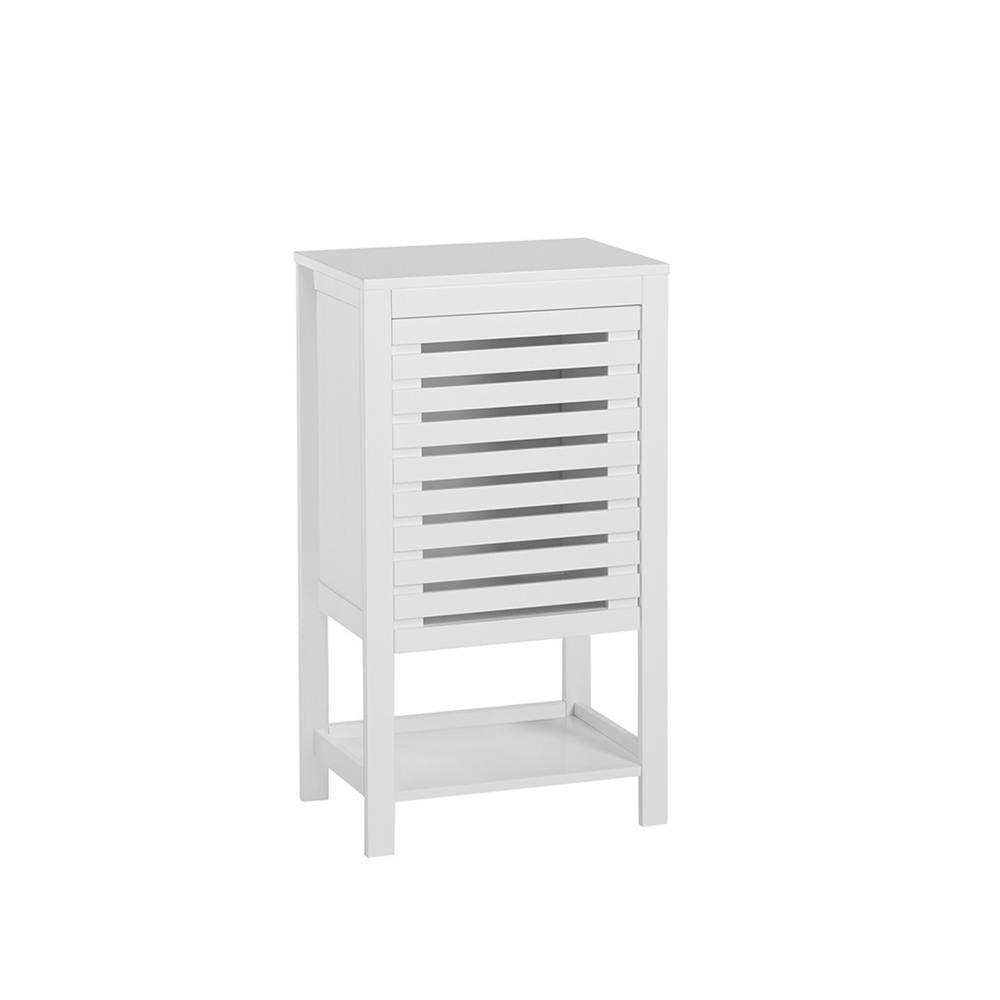 Bayfield 18 in. W Single Door Floor Cabinet in White