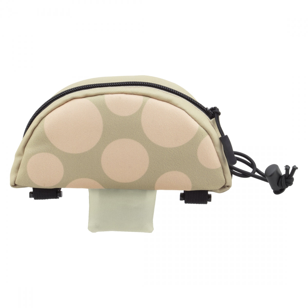 Snack! Mushroom Frame Bag Green Pastel 8x5x1.5in Velcro Straps