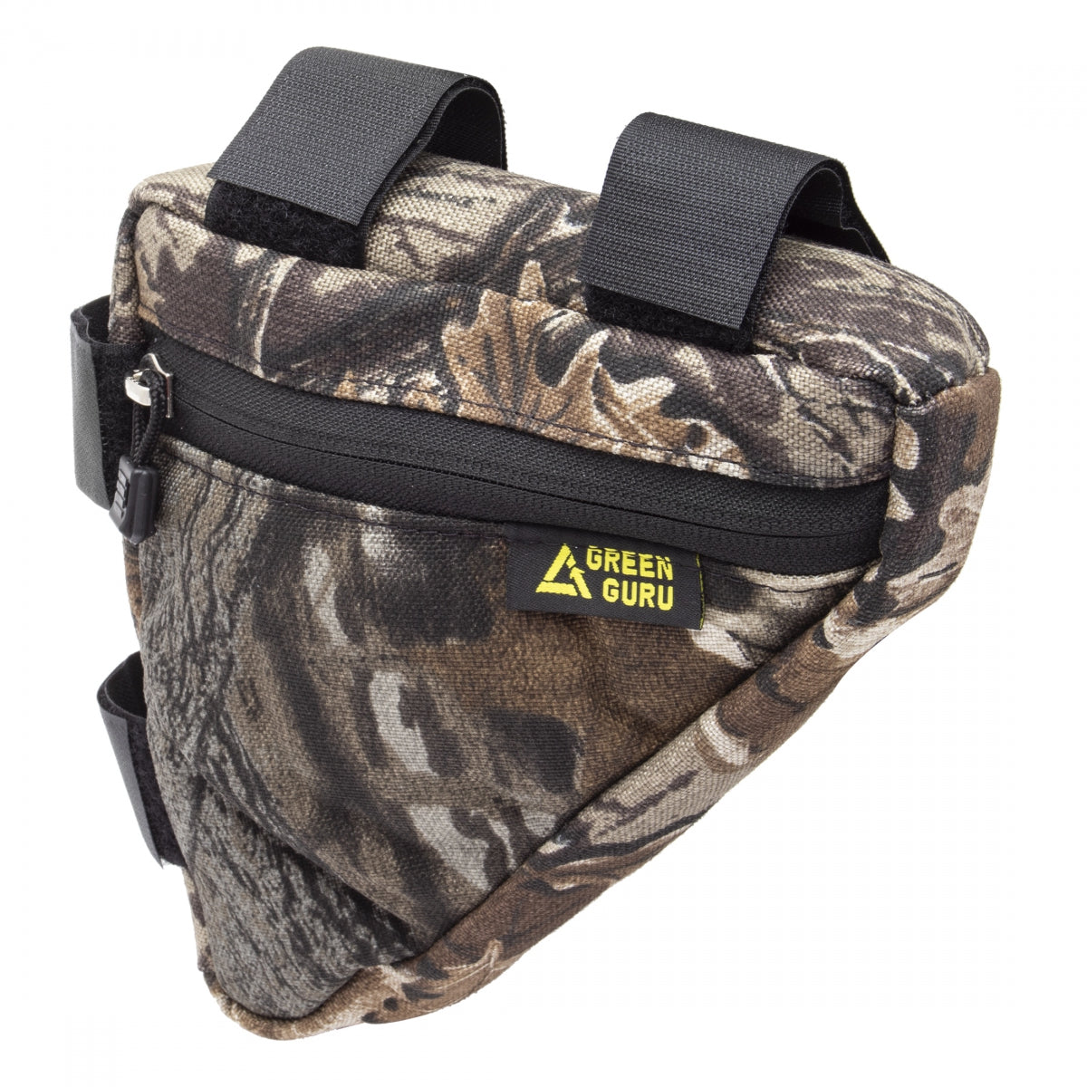 Green Guru Gripster Frame Bag Camo 7.5x7.5x3in Velcro Straps