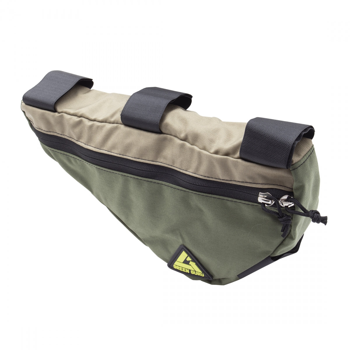 Green Guru Upshift Frame Bag Earth 15x9x2.5in Velcro Straps