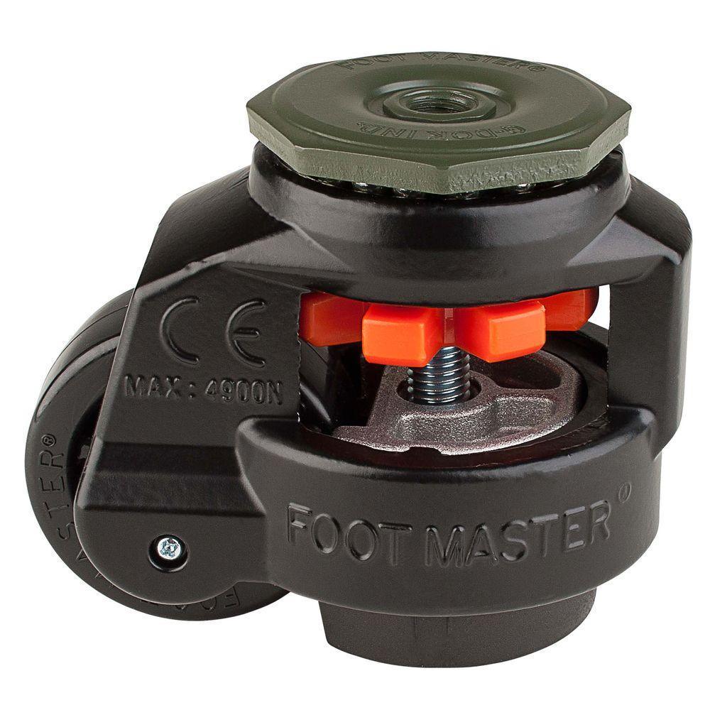 2-1/2 in. Nylon Wheel Standard Stem Leveling Caster with Load Rating 1100 lbs.