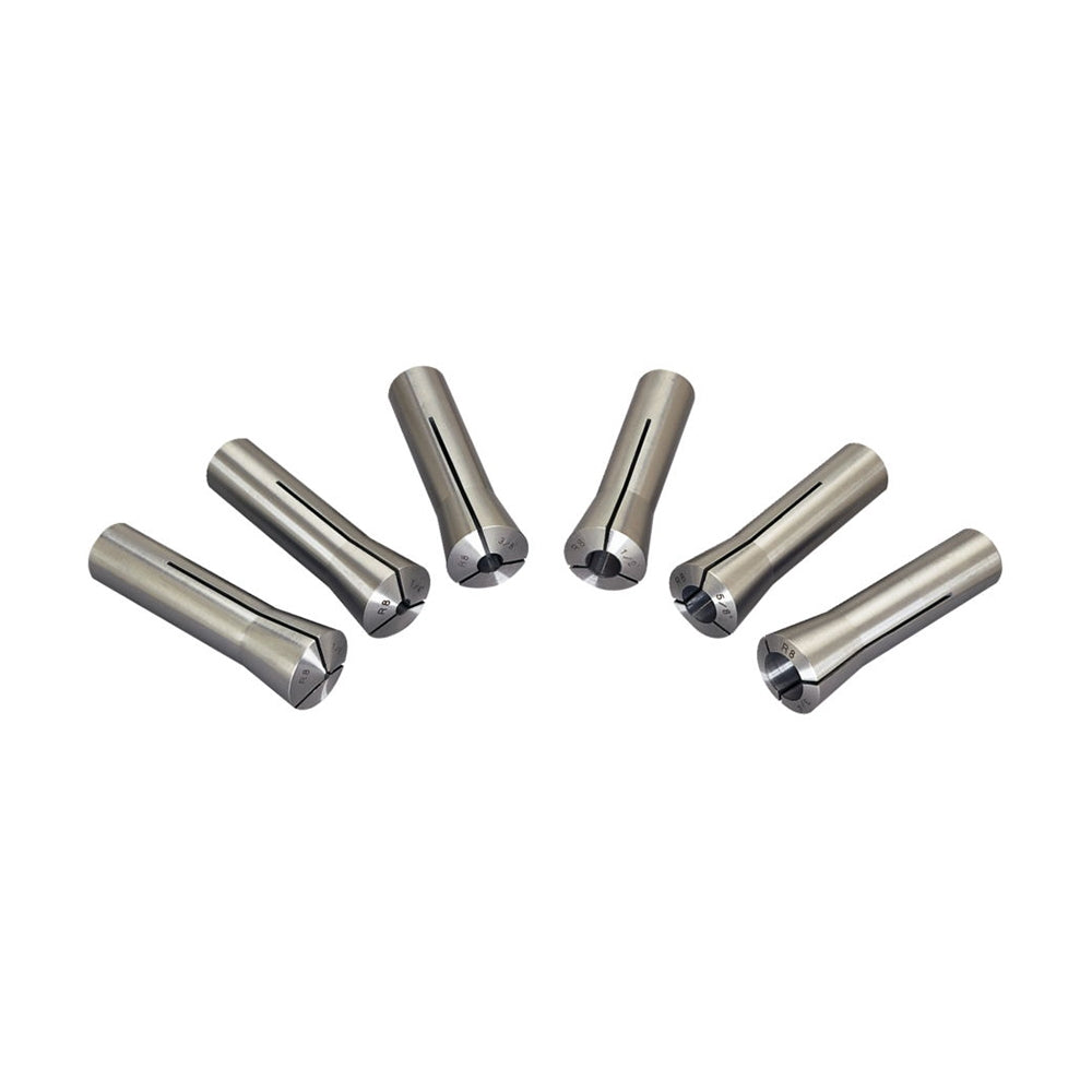 JET 650132 CS-R8, 6-piece R-8 Collet Set 1/8 in. - 3/4 in. (8ths)