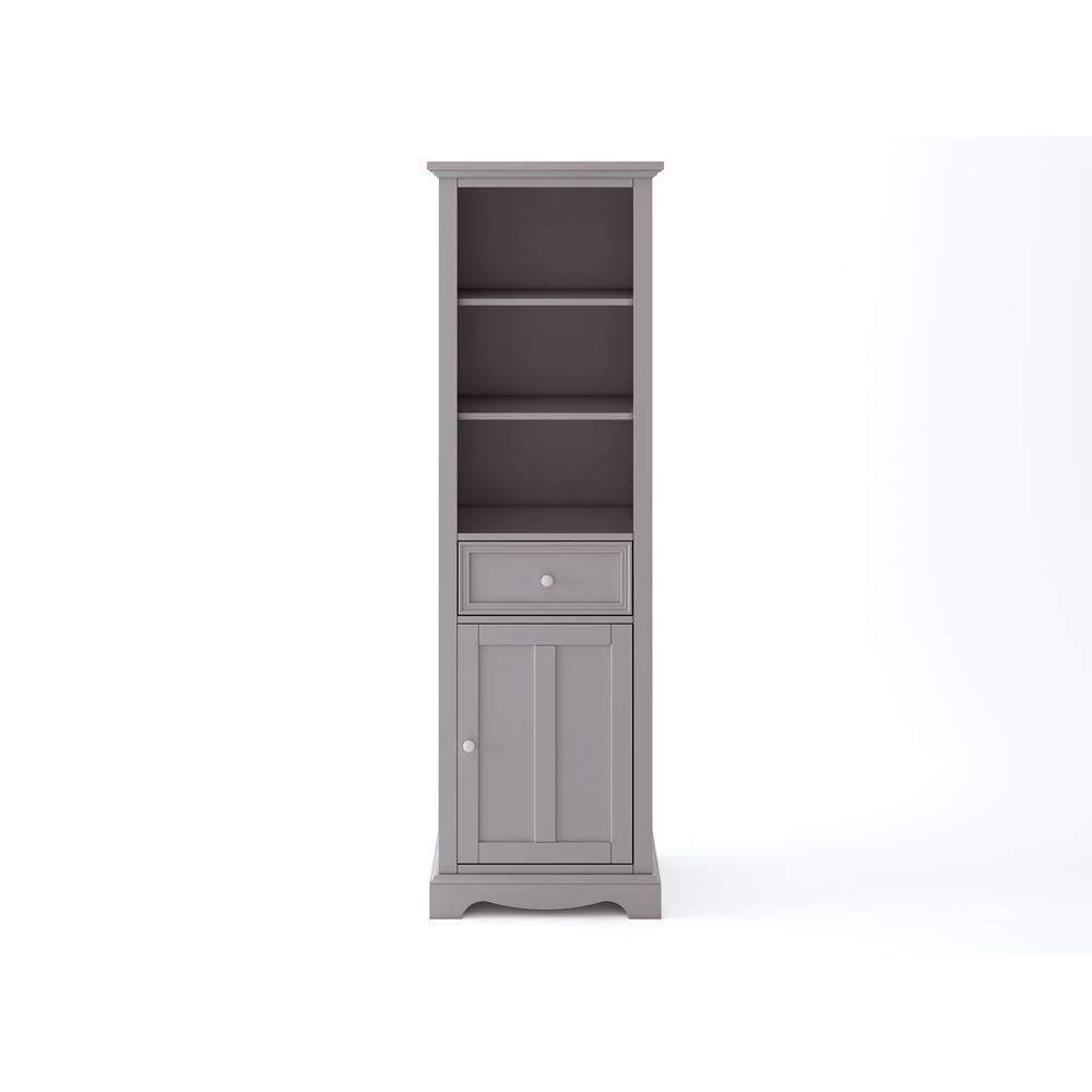 Fremont 20 in. W x 14 in. D x 65 in. H Linen Cabinet in Grey