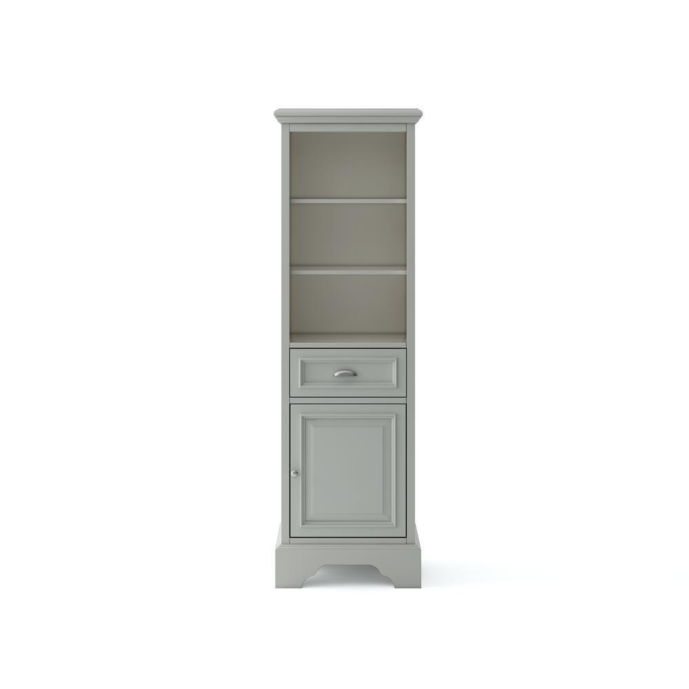 Sadie 20 in. W x 14 in. D x 64.5 in. H Linen Cabinet in Antique Light Cyan