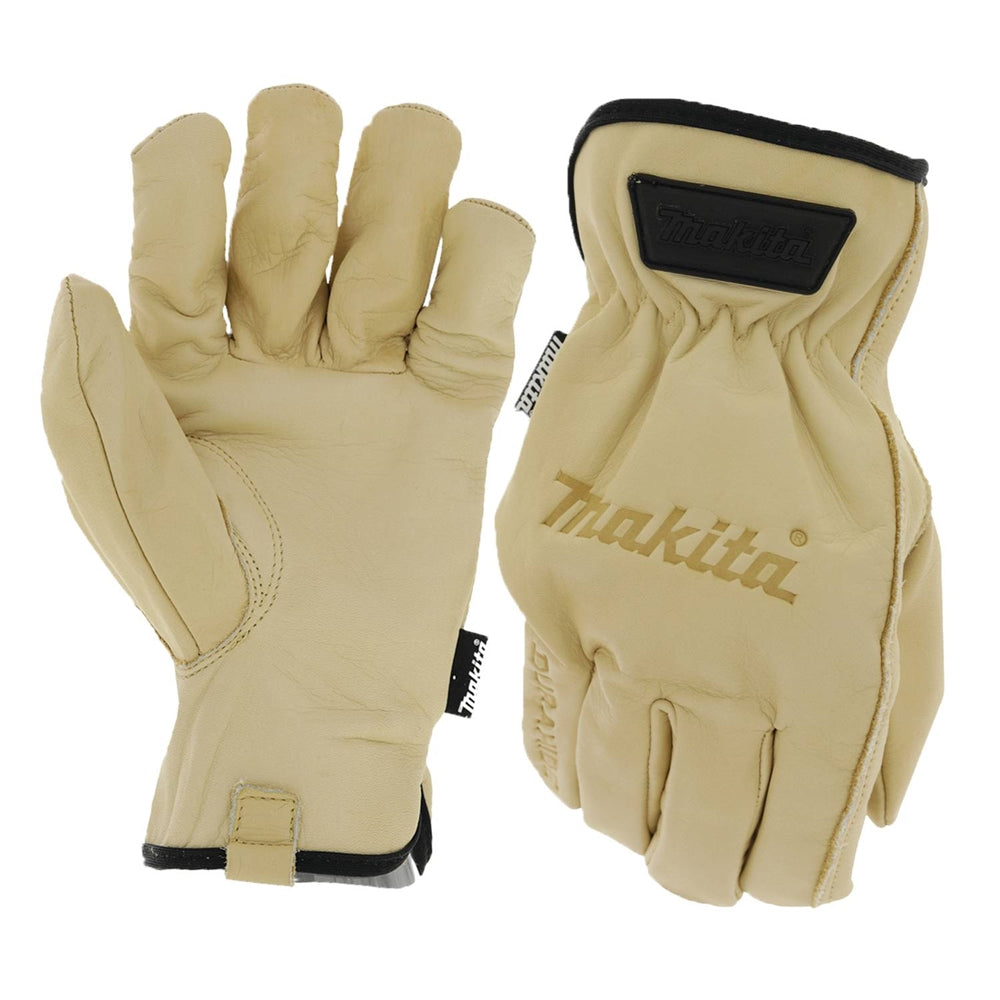 Makita T-04189 Genuine Leather Gloves (Medium)