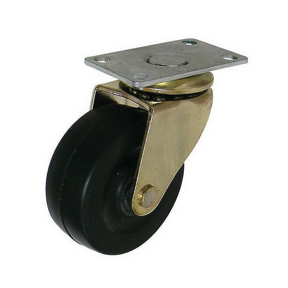 1-31/32 in. Brass and Black Caster with 88.2 lbs. Load Rating