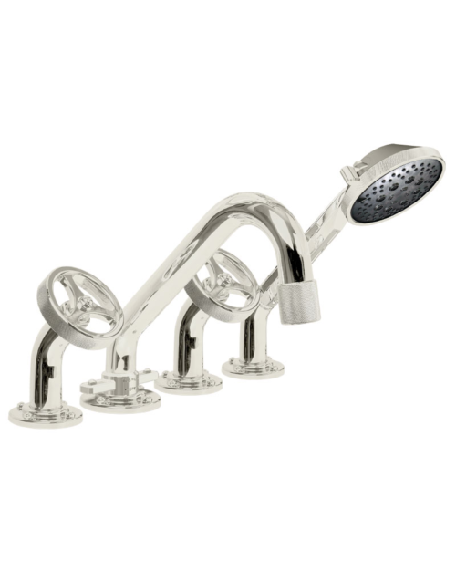 Waterstone AG240-1 Argonaut Deck Mount Tub Filler With Hand Shower