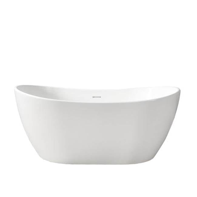 Barclay RTDSN56-OF Edison 56 Resin Free Standing Tub No Holes