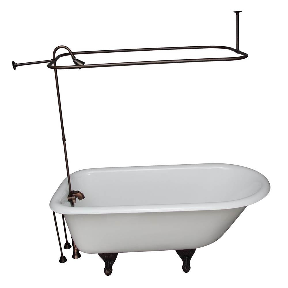 Barclay TKCTR67-ORB3 Tub Kit 67 Cast Iron Roll Top Shower Unit Supplies Drain - Oil Rubbed Bronze