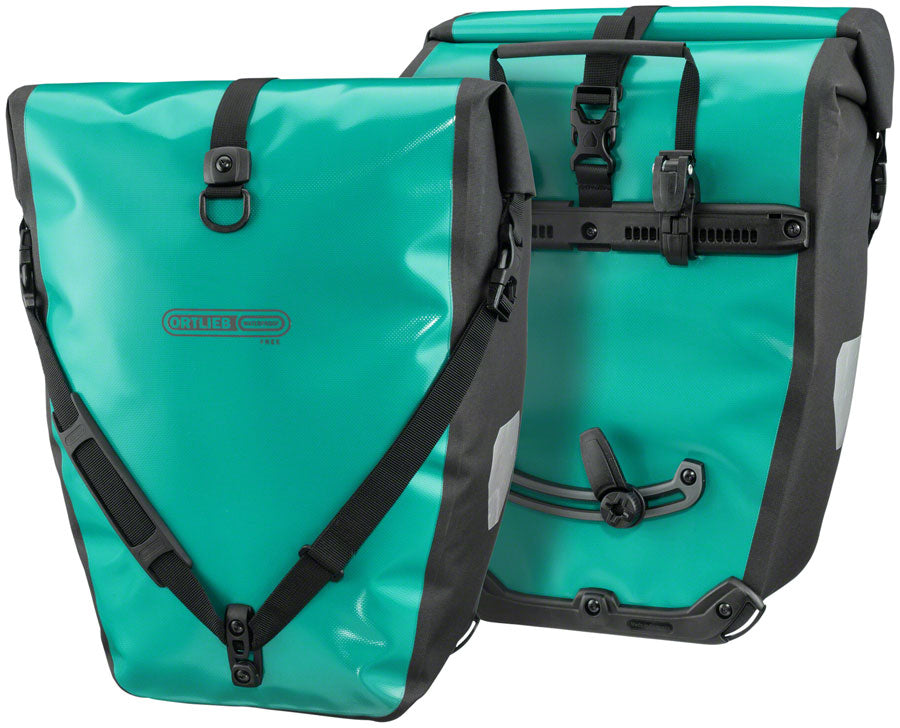 Ortlieb Back-Roller Free Pannier - 40L, Pair, Lagoon/Black
