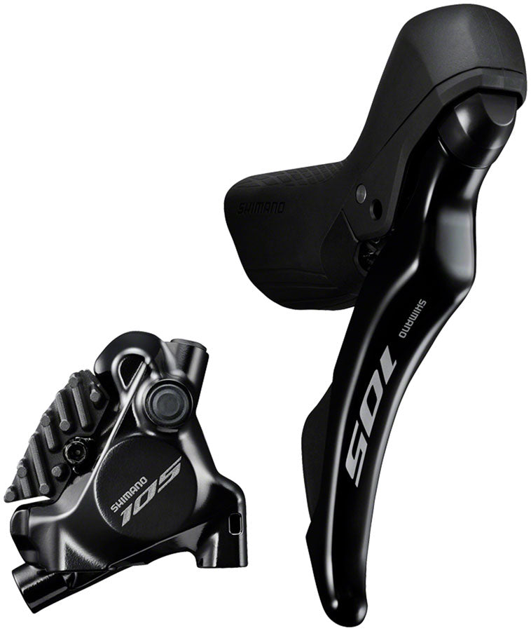 Shimano 105 105 ST-R7120-R Shift/Brake Lever with BR-R7170 Hydraulic Disc Brake Caliper - Right/Rear, 12-Speed, Flat