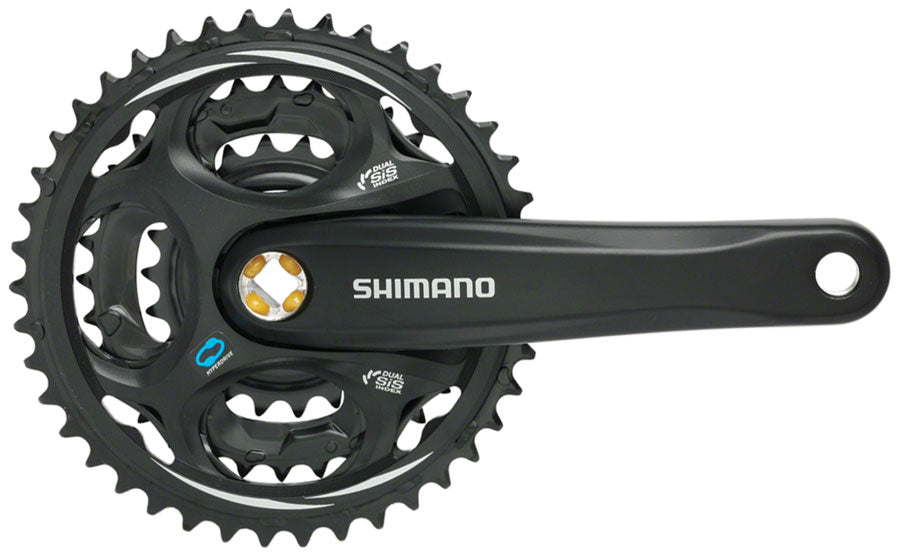 Shimano Altus FC-M311 Crankset - 170mm, 7/8-Speed, 48/38/28t, Riveted, Square Taper JIS Spindle Interface, Black