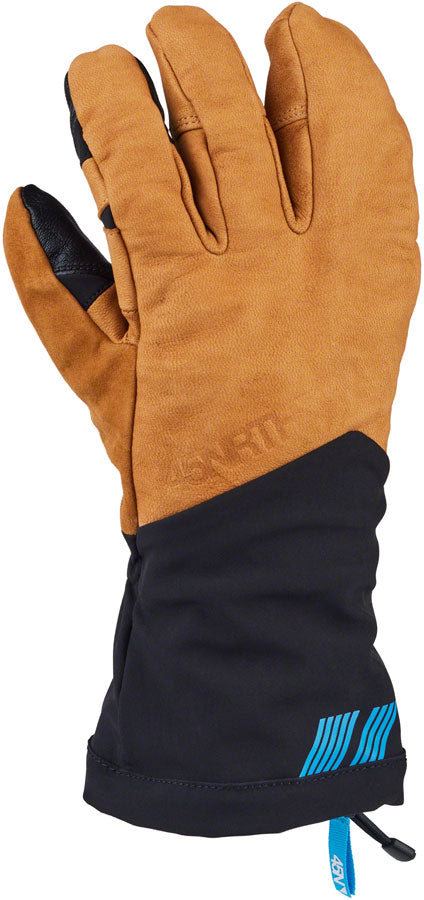 45NRTH 2024 Sturmfist 4 LTR Leather Gloves - Tan/Black, Lobster Style, X-Large
