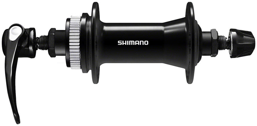 Shimano Deore HB-QC400 Front Hub - QR x 100mm, Center-Lock Disc, Black, 32H