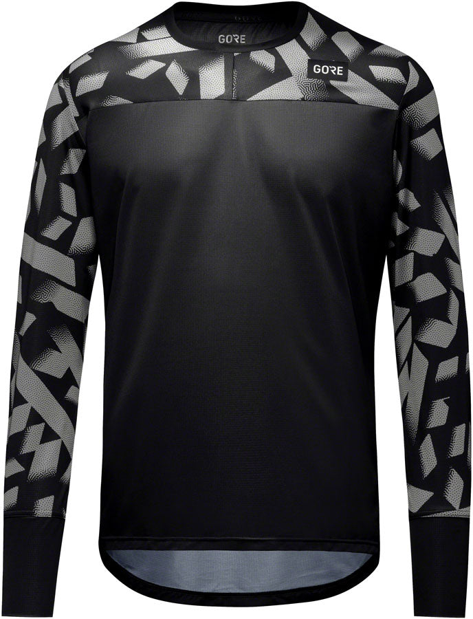 Gorewear Trail KPR Daily Long Sleeve Jersey - Black/Lab Gray, Men's, Large