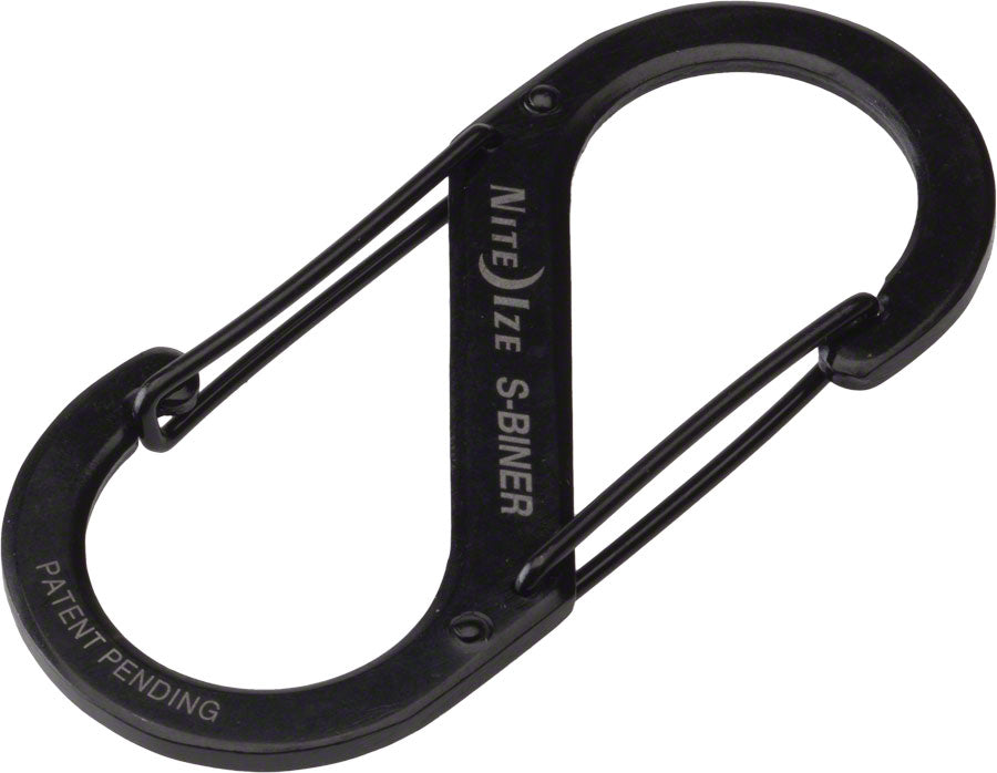 Nite Ize S-Biner #4 Stainless Steel Carabiner: Each~ Black