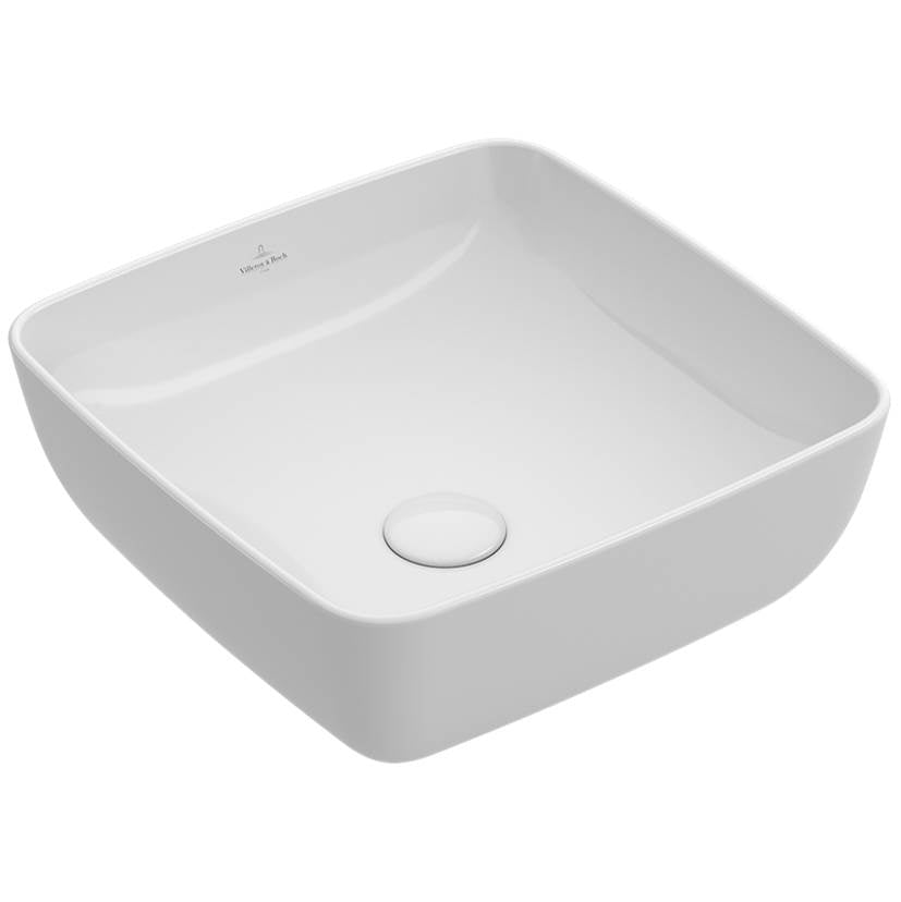 Villeroy And Boch 4178U4R1 Artis Surface-mounted washbasin 16 1/8 x 16 1/8 (410 x 410 mm) - White Alpin Ceramicplus
