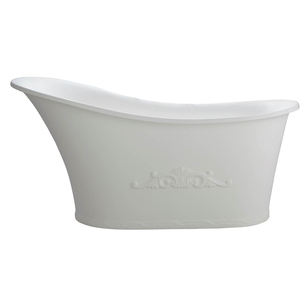Barclay RTSN59 Ayanna Resin Slipper Tub 59 No Faucet Holes