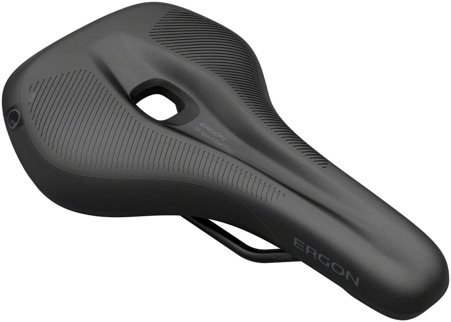Bike Saddle Ergon SF Sport Gel - Chromoly, Black, Men's, Medium/Large
