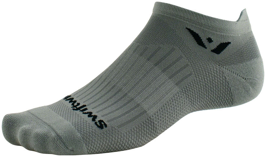 Swiftwick Aspire No Show Socks - Pewter, X-Large