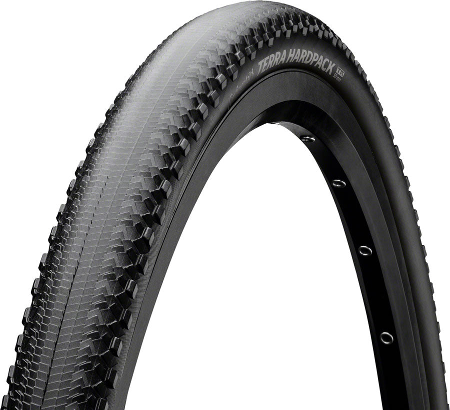 Continental Gravel Tire Terra Hardpack - 700 x 50, Tubeless, Folding, Black, PureGrip, ShieldWall System 01505650000