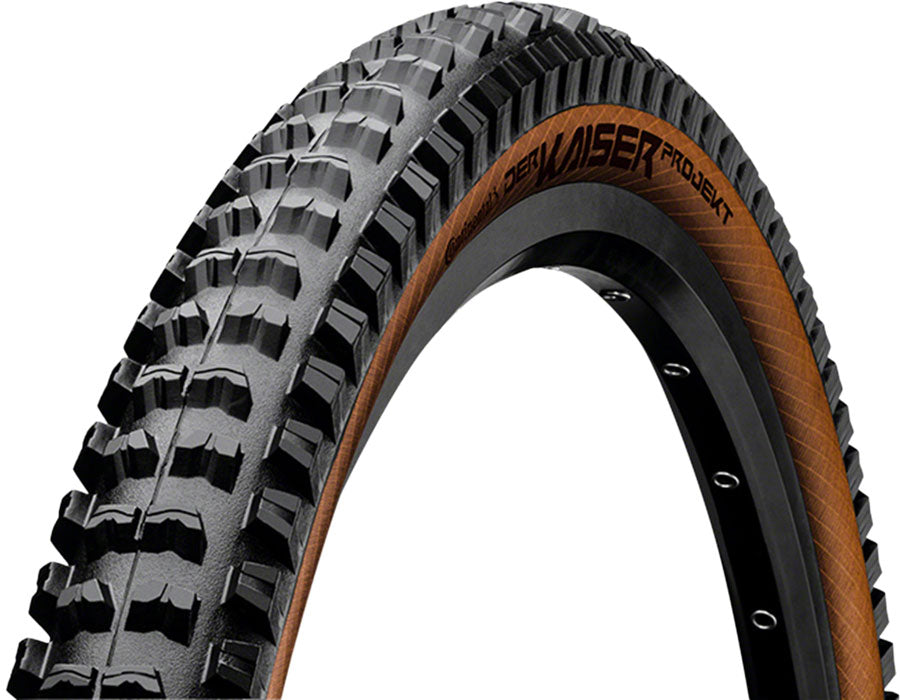 Continental Der Kaiser Projekt Tire - 29 x 2.40, Clincher, Folding, Black/Amber, ProTection, Apex C1230007