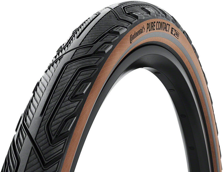 Continental Pure Contact Tire - 700 x 55, Clincher, Folding, Black/Coffee/Graphite Reflex, Vectran / PolyX Breaker, E50 01019880000