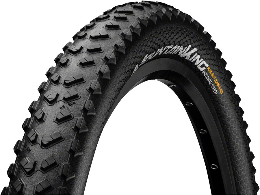 Continental Mountain King Tire - 27.5 x 2.30, Tubeless, Folding, Black, PureGrip, ShieldWall System, E25 01502890000