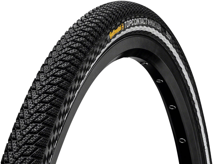 Continental Gravel Tire Top Contact Winter II - 700 x 42, Clincher, Wire, Black/Reflex, Vectran Breaker, E50 C1414642