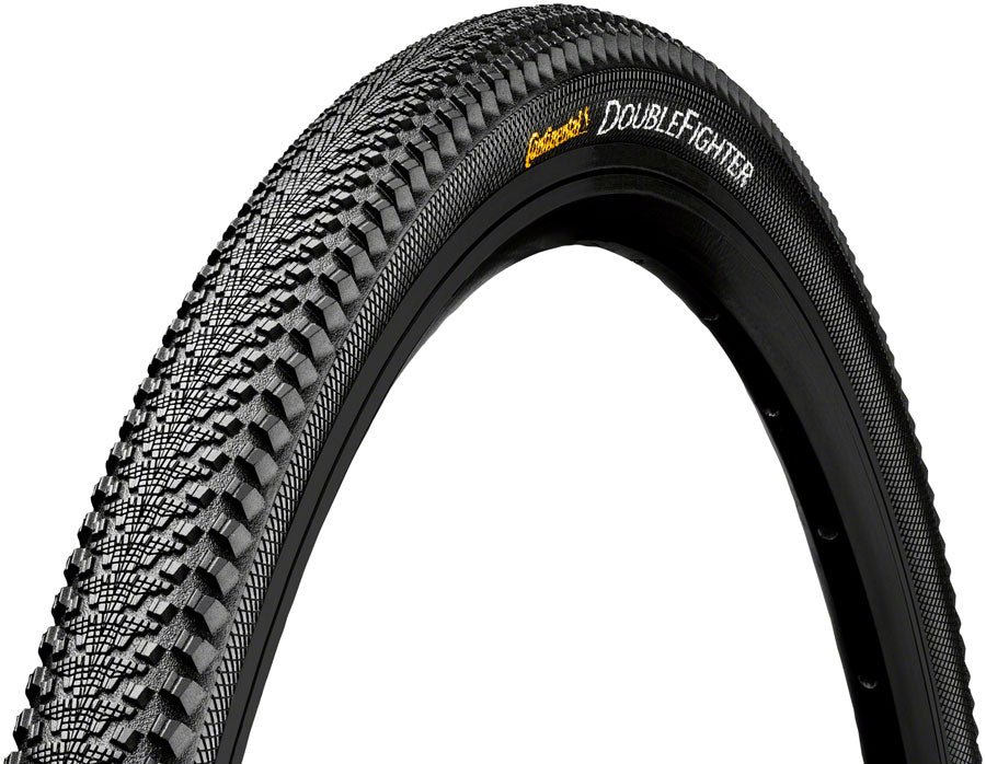 Continental Gravel Tire DoubleFighter III - 700 x 35, Clincher, Wire, Black, Sport 01007950000