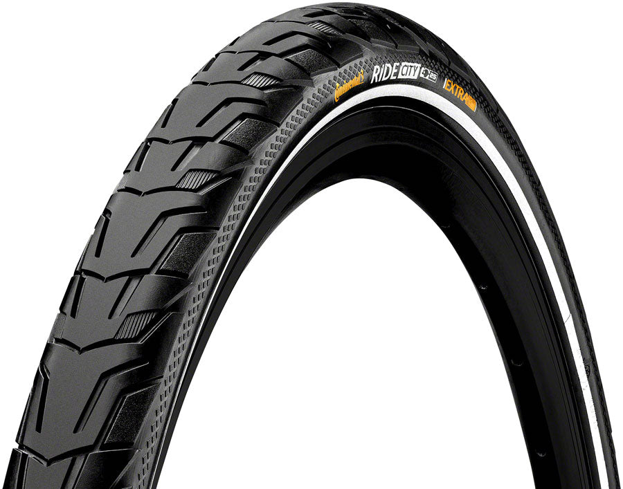 Continental Gravel Tire Ride City - 26 x 1.75, Clincher, Wire, Black/Reflex, ExtraPuncture Belt, E25 01015520000