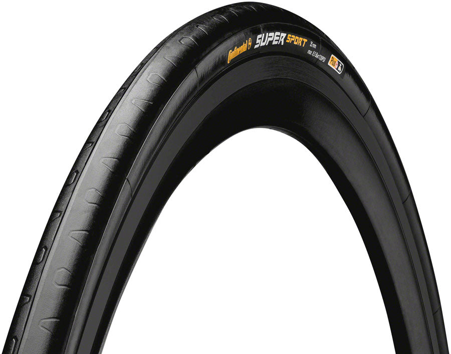 Continental Super Sport Plus Tire - 700 x 25, Clincher, Wire, Black, Plus Breaker 01003420000